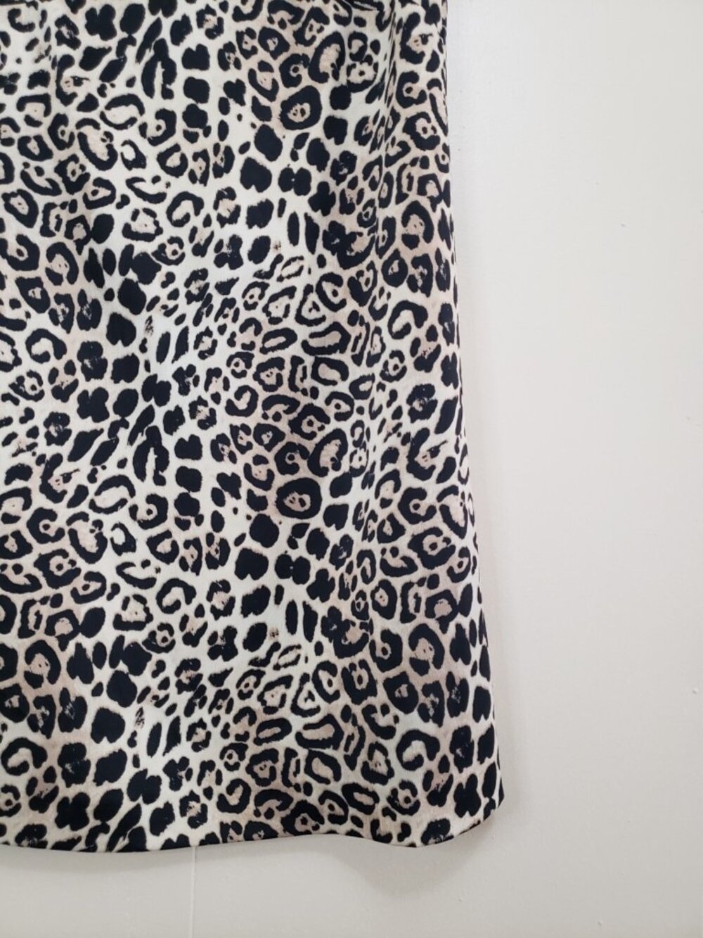 Alex Marie Womens 4 Mini Dress Leopard High Collar Sleeveless Cocktail Satin - Picture 3 of 6